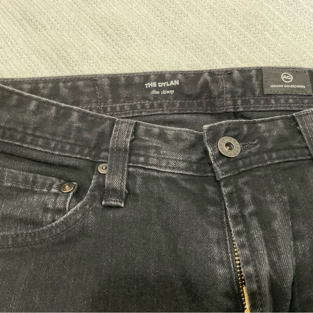 AG Adriano Goldschmied Men's Charcoal Skinny Jeans